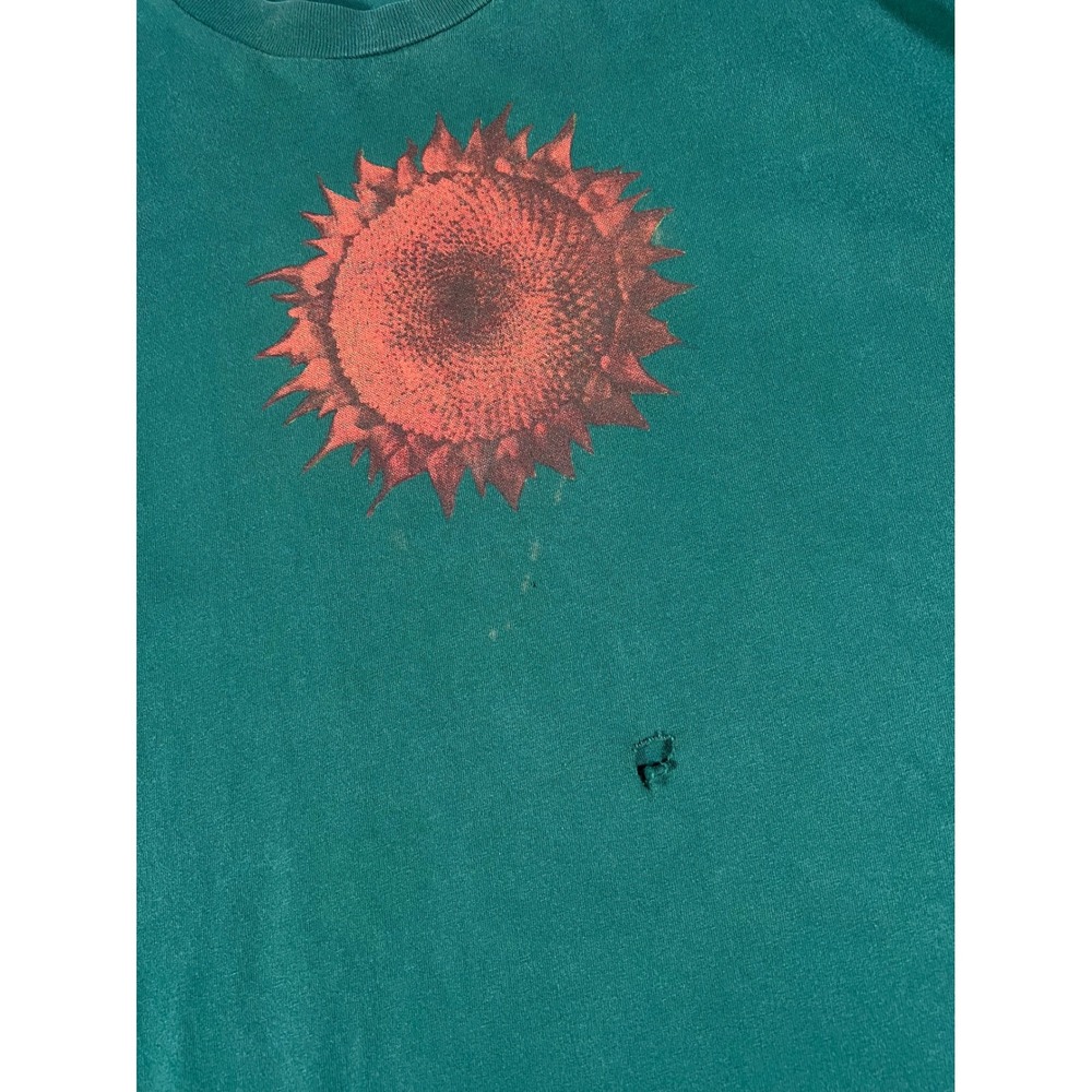 Vintage 90s 311 Sunflower Band T-Shirt XL Green Hanes Heavyweight Made in USA - Picture 5 of 8